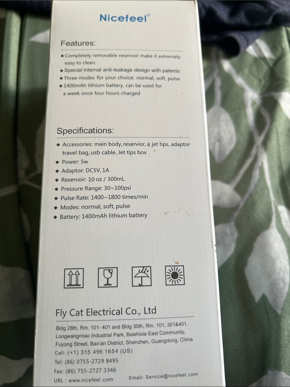 Portable Oral Irrigator - Black/Blue - Picture 3 of 3